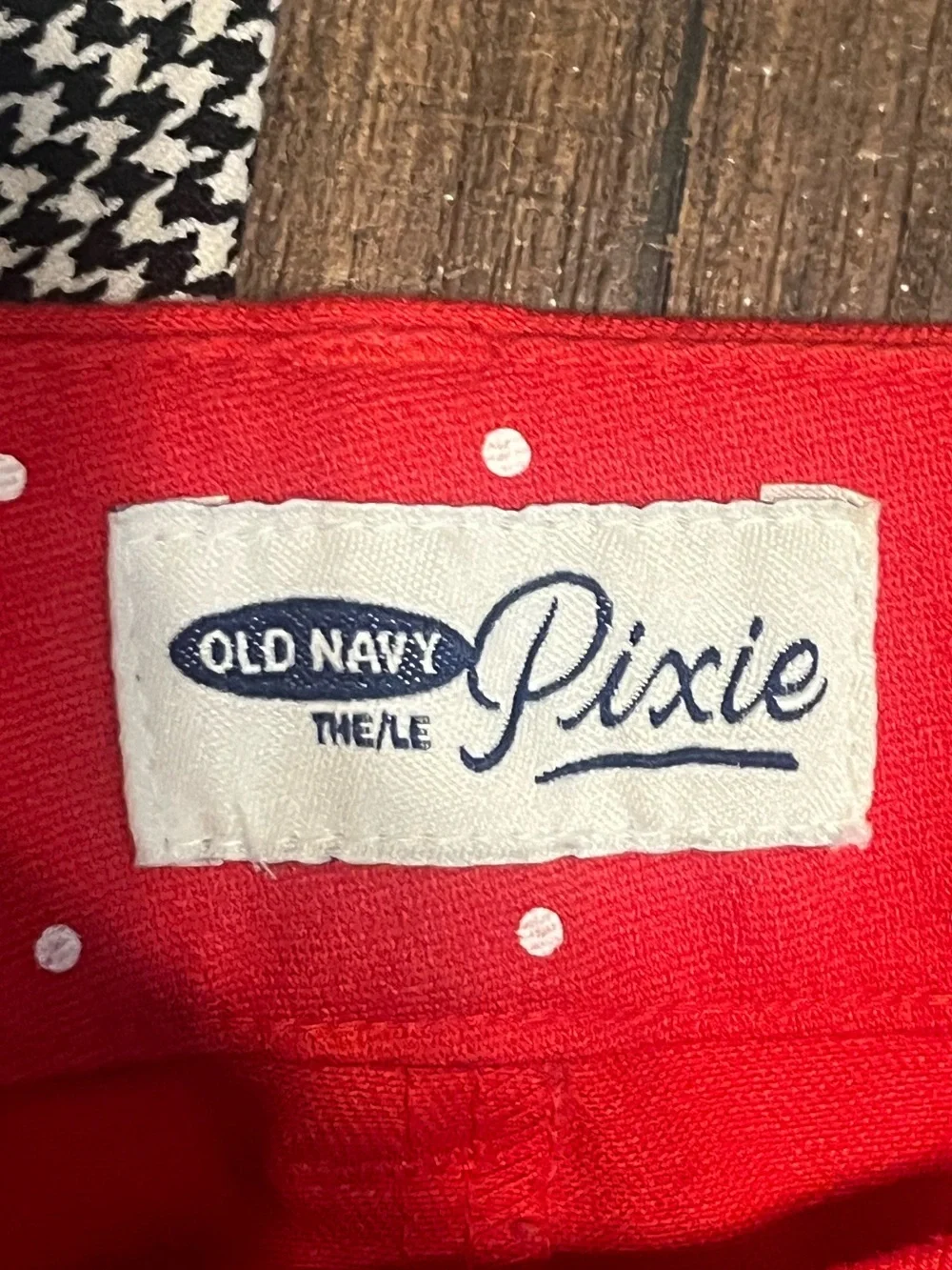 OLD NAVY Pixie Pant Bundle (3), Houndstooth, Polka Dot, Plaid - Size 10